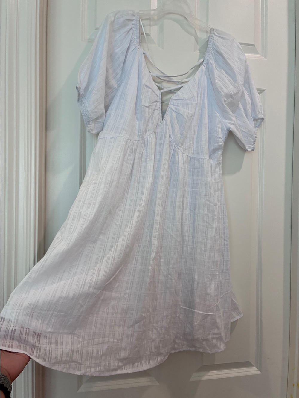 Heyson White Smocked Mini‎ Dress - 1XL